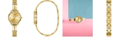 GUESS Women's Gold-Tone Stainless Steel Semi-Bangle Bracelet Watch 30mm